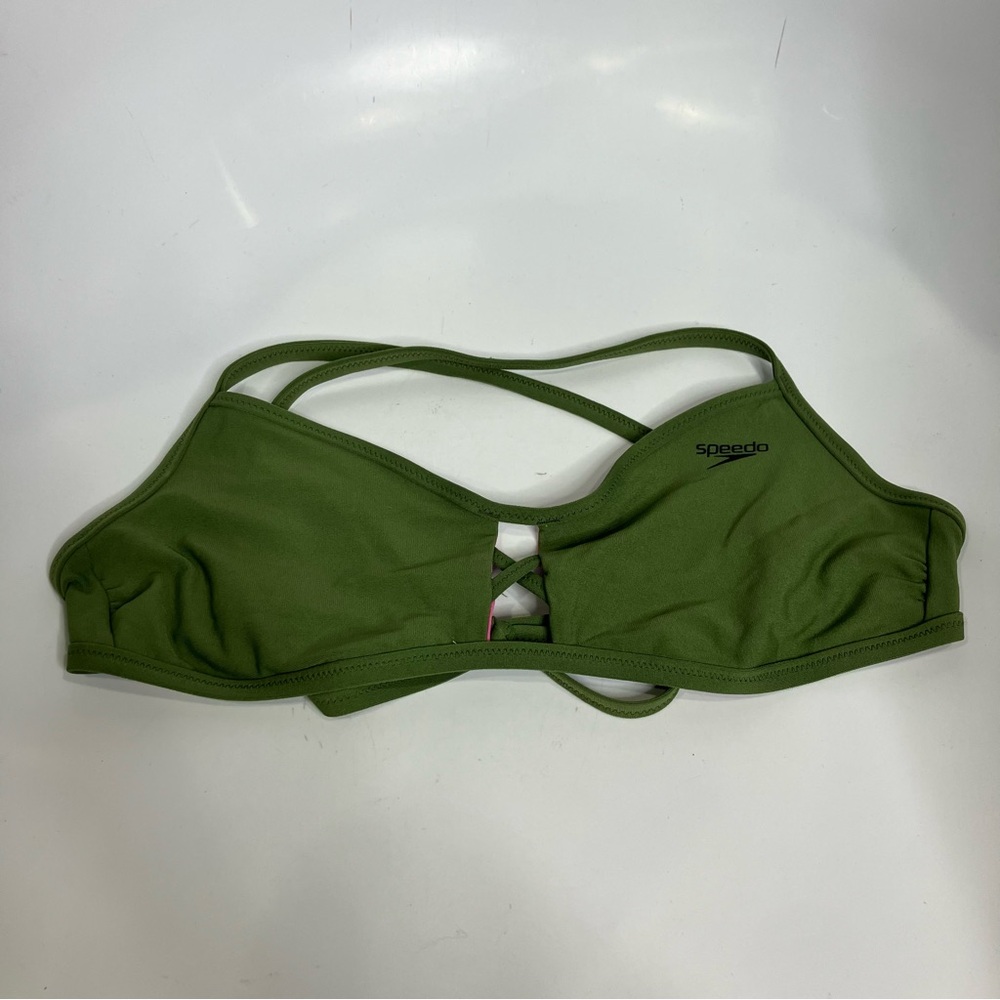 Speedo green bikini top women’s size large